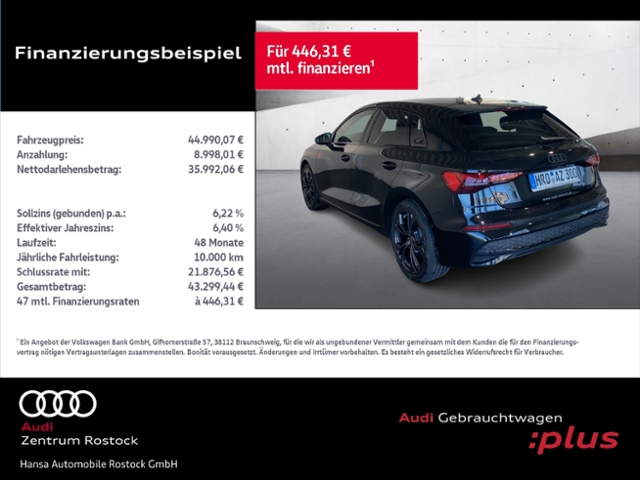 A3 Sportback 35 TFSI advanced+Led+Ambiente Plus+