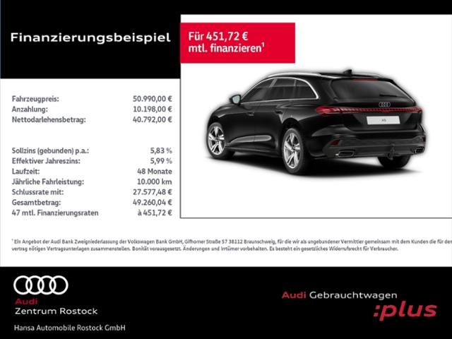 A5 Avant TFSI 110 kW+Tech plus+AHK+MMI plus+Ambi