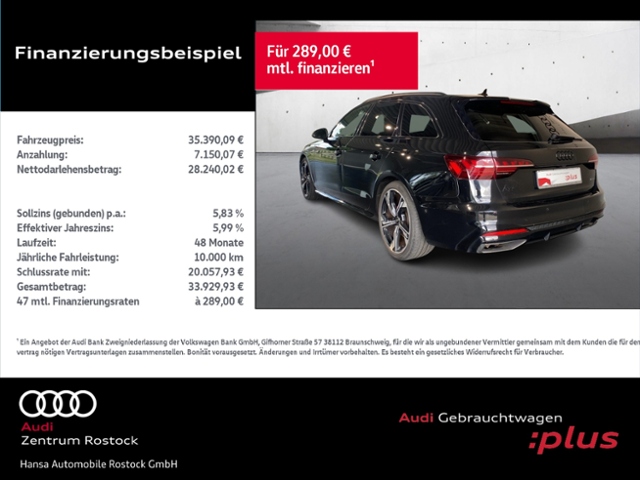 A4 Avant 40 TDI Quattro Competition S-Line+Navi+