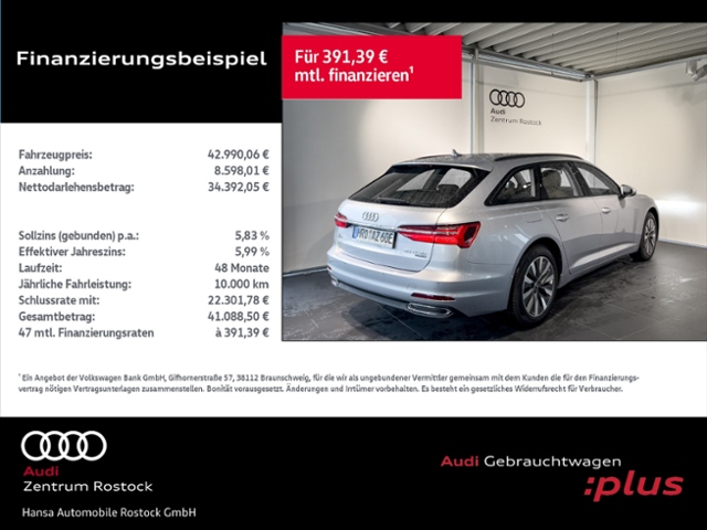 A6 Avant 50 TFSI e Quattro+Navi+Led+Ahk+Carplay+
