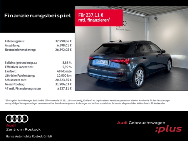 A3 Sportback 35 TFSI S tronic S-Line+NAVI+LED+VI