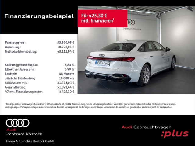A5 Limousine TFSI Quattro Edition One S-Line+Nav