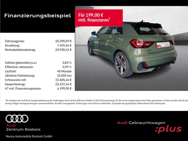 A1 Sportback 30 TFSI S tronic S-Line+Navi+Led+Ka