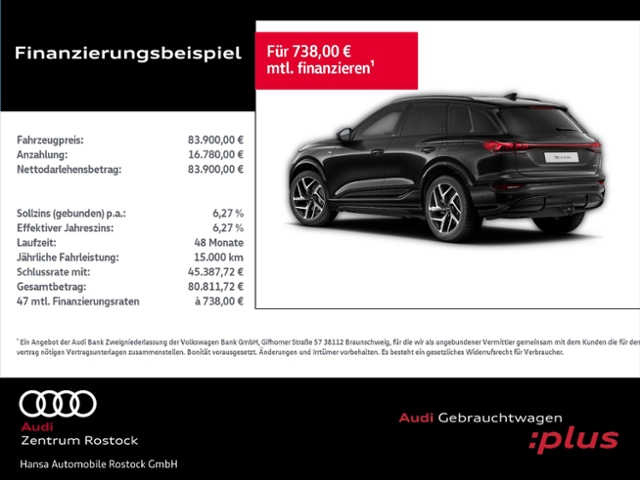 Audi Q6 SUV e-tron quattro 315 kW+AHK+Tech pro+P