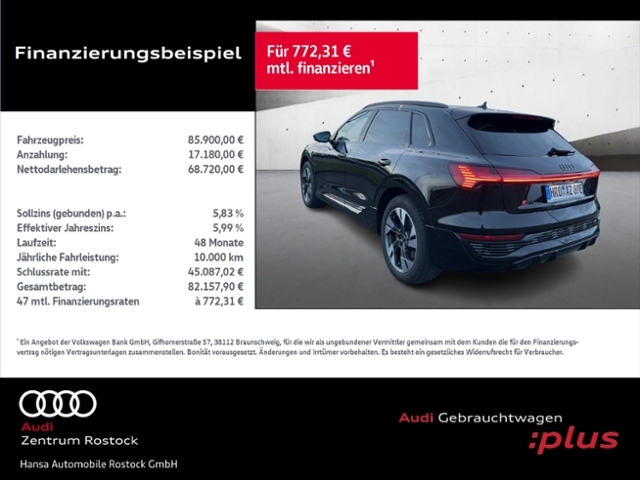 Q8 S line 55 e-tron quattro 300 kW+Assi Tour+Hud