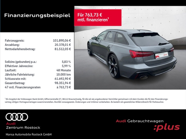 RS6 Avant 4.0 TFSI Quattro+Navi+Matrix+Ahk+Head
