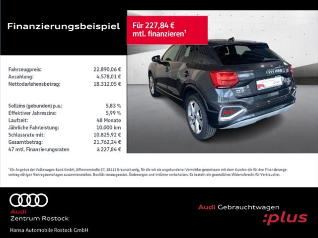 Q2 30 TDI 6-Gang+Navi+Matrix+Ambiente+Kamera+Aps