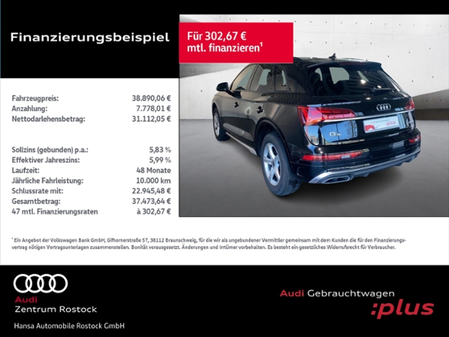 Q5 40 TDI Quattro S-Line+Navi+Matrix+Ahk+Ambient