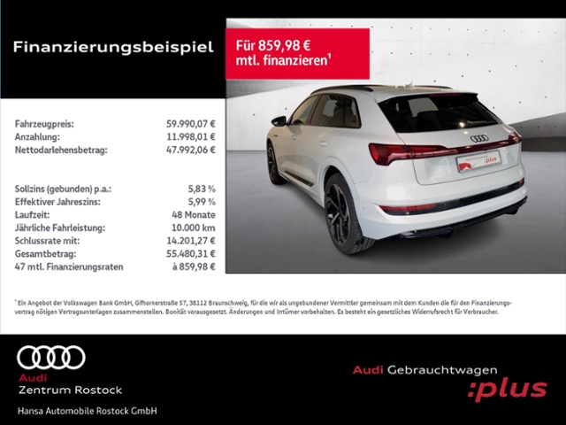 e-tron 55 Quattro S-Line+Navi+Matrix+Ahk+Hud+Top