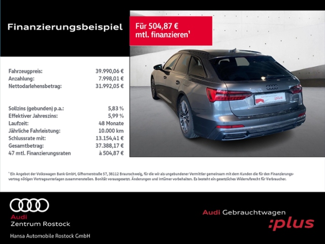 A6 Avant 55 TFSI e Quattro S-Line+Navi+Matrix+Ah