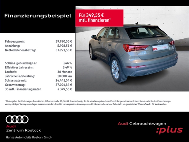 Q3 40 TFSI Quattro S tronic+Navi+Led+Carplay+Vir
