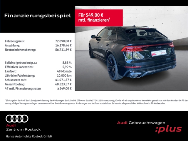SQ8 4.0 TFSI Quattro+Navi+Matrix+Head Up+Ahk+Sbl
