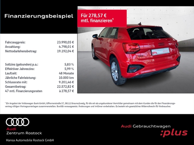 Q2 35 TFSI S tronic+Led+Carplay+Ambiente+Shz+Opt