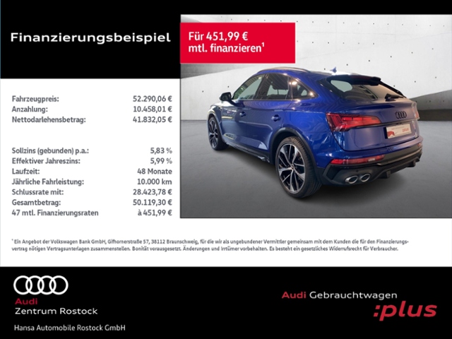 SQ5 Sportback 3.0 TDI Quattro+Navi+Matrix+Ahk+He