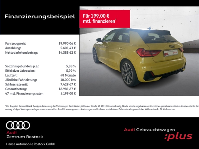 A1 Sportback 30 TFSI S-Line 6-Gang+Carplay+Led+V