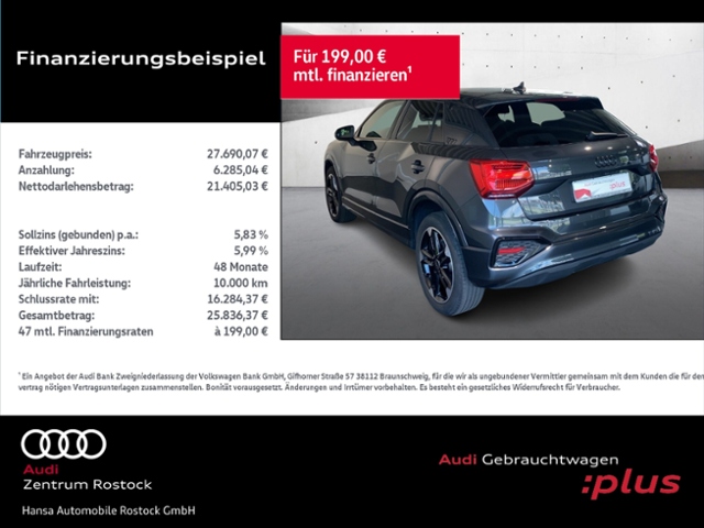 Q2 35 TFSI S tronic S-Line+Navi+Matrix+Virt Cock