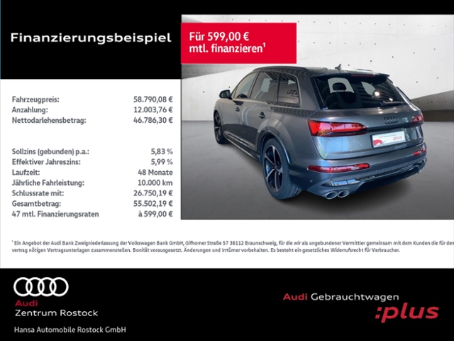 SQ7 4.0 TFSI Quattro Competition+Navi+Matrix+Ahk