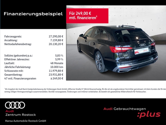 A4 Avant 35 TDI S tronic S-Line+Navi+Led+Kamera+