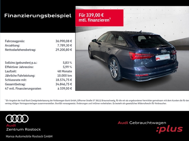 A6 Avant 45 TFSI Quattro S-Line+Navi+Matrix+Virt