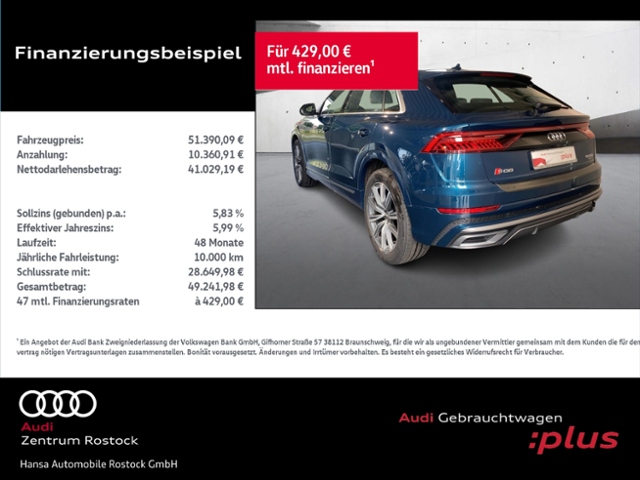 Q8 50 TDI Quattro S-Line+Navi+Matrix+Ahk+Head Up