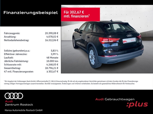 Q3 35 TFSI 6-Gang+Led+Carplay+Ahk+Ambiente+Shz+A
