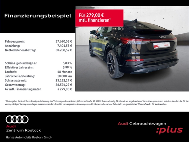 Q4 Sportback 40 e-tron Navi+Matrix+Carplay+Virt 