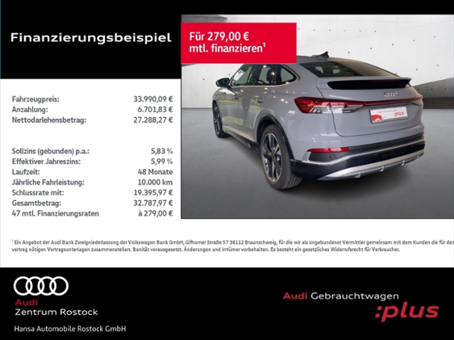 Q4 Sportback 40 e-tron S-Line+Navi+Matrix+Virt C