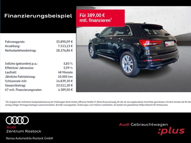 Q3 40 TFSI Quattro S-Line+Carplay+Led+Virt Cock+