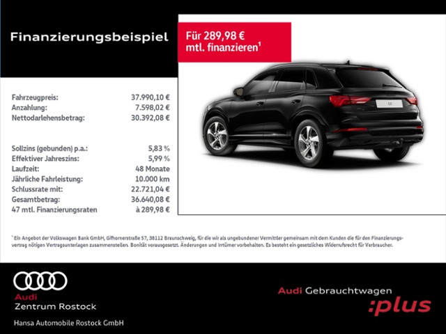 Q3 35 TFSI S tronic+Navi+Matrix+Ahk+Carplay+Kame