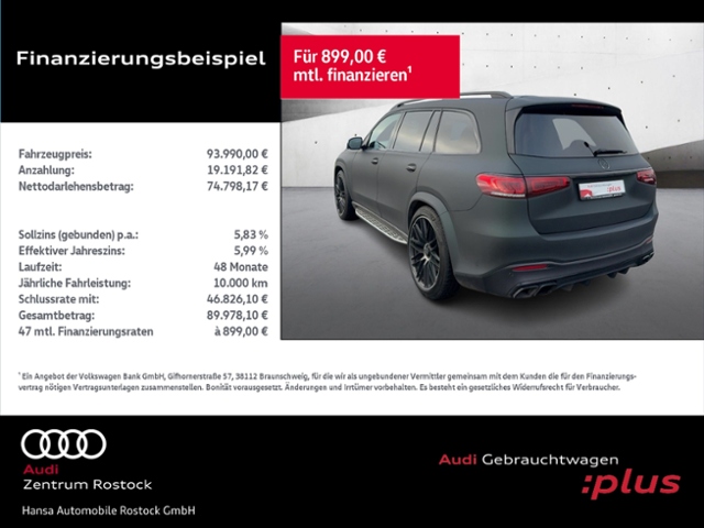 GLS 63 AMG 4Matic+Navi+Multibeam Led+Ahk+Hud+Pan
