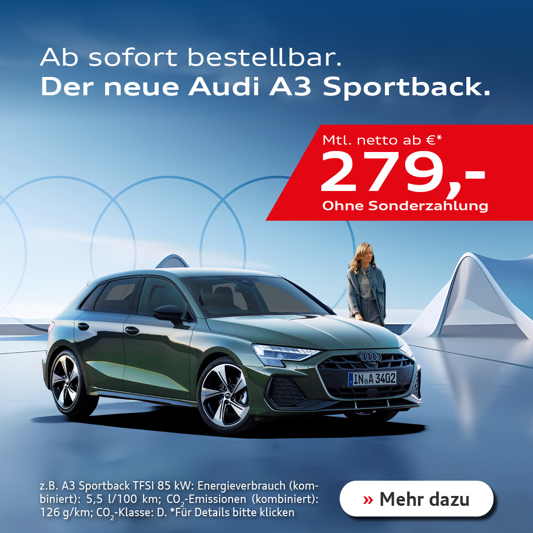 BEITRAGSBILD A3 SPORTBACK SONDERLEASING BEITRAGSBILD A3 SPORTBACK SONDERLEASING