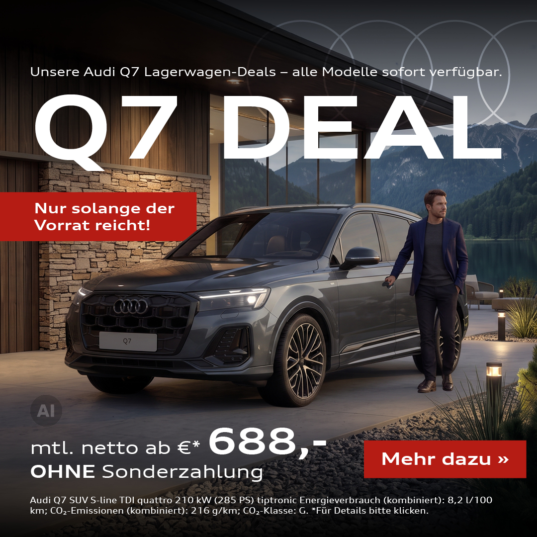 BEITRAGSBILD AUDI Q7 LAGERWAGEN DEAL